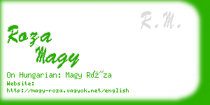 roza magy business card